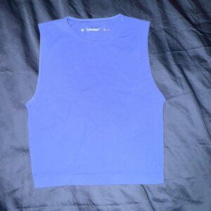 Aritzia TNA TnAction Cropped Tank Top XS Blue Sleeveless Muscle
